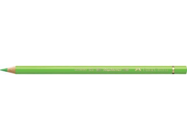 Matite colorate permanenti Faber Castell Polychromos mina 3,8 mm conf. 6 pezzi - verde chiaro - 110171