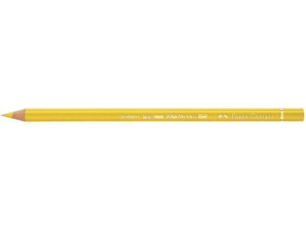 Matite colorate permanenti Faber Castell Polychromos mina 3,8 mm conf. 6 pezzi - giallo cadmio chiaro - 110105