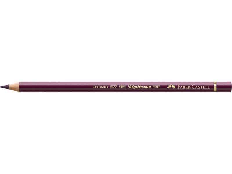 Matite colorate permanenti Faber Castell Polychromos mina 3,8 mm conf. 6 pezzi – rosso viola – 110194