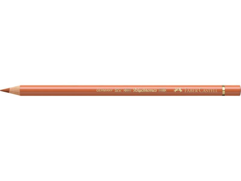 Matite colorate permanenti Faber Castell Polychromos mina 3,8 mm conf. 6 pezzi – ocra bruciato – 110187