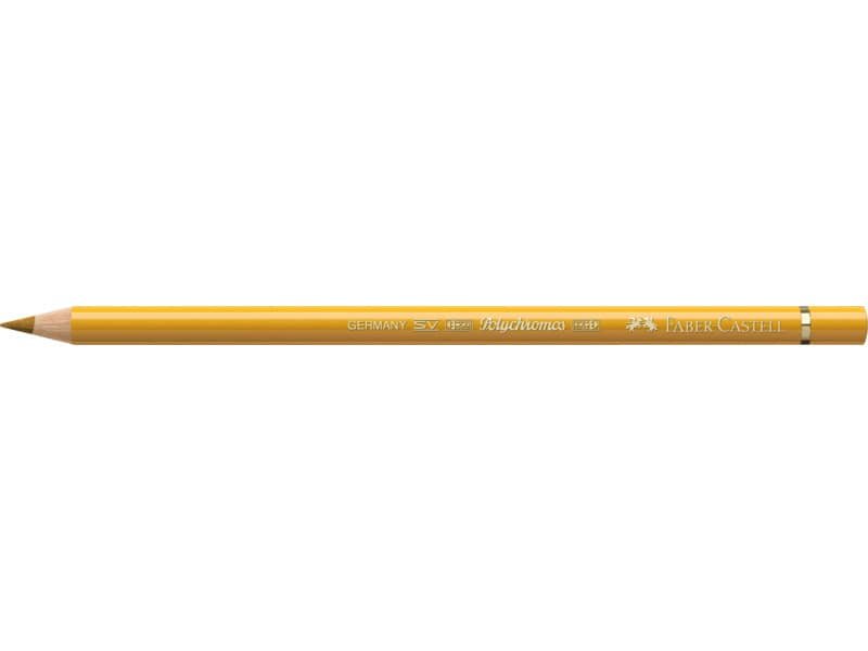 Matite colorate permanenti Faber Castell Polychromos mina 3,8 mm conf. 6 pezzi – ocra chiara – 110183