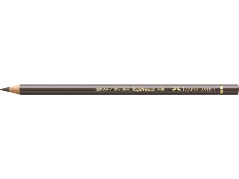 Matite colorate permanenti Faber Castell Polychromos mina 3,8 mm conf. 6 pezzi – torrone – 110178