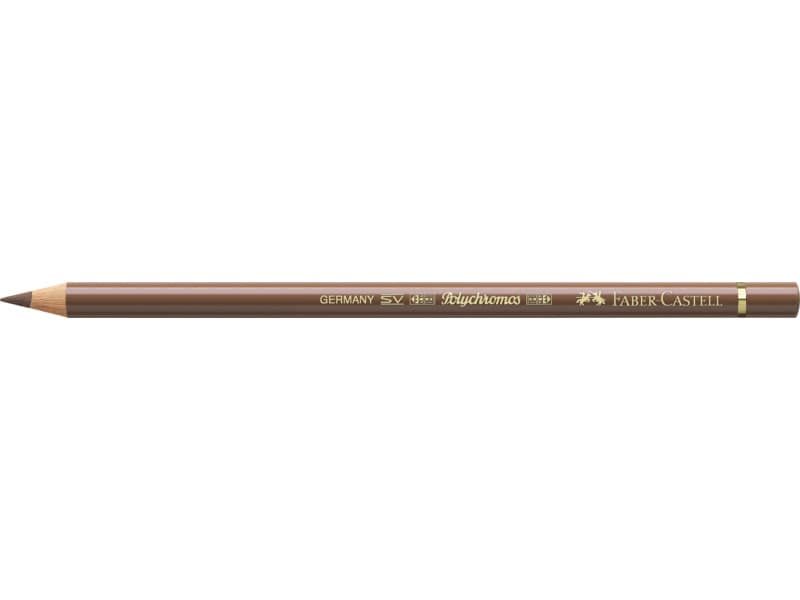 Matite colorate permanenti Faber Castell Polychromos mina 3,8 mm conf. 6 pezzi – bistro – 110179