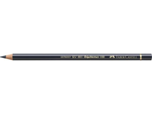 Matite colorate permanenti Faber Castell Polychromos mina 3,8 mm conf. 6 pezzi - grigio payne - 110181