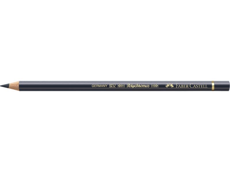 Matite colorate permanenti Faber Castell Polychromos mina 3,8 mm conf. 6 pezzi – grigio freddo VI – 110235