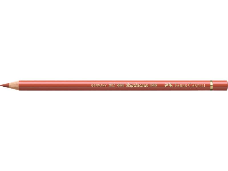 Matite colorate permanenti Faber Castell Polychromos mina 3,8 mm conf. 6 pezzi – sanguigno – 110188