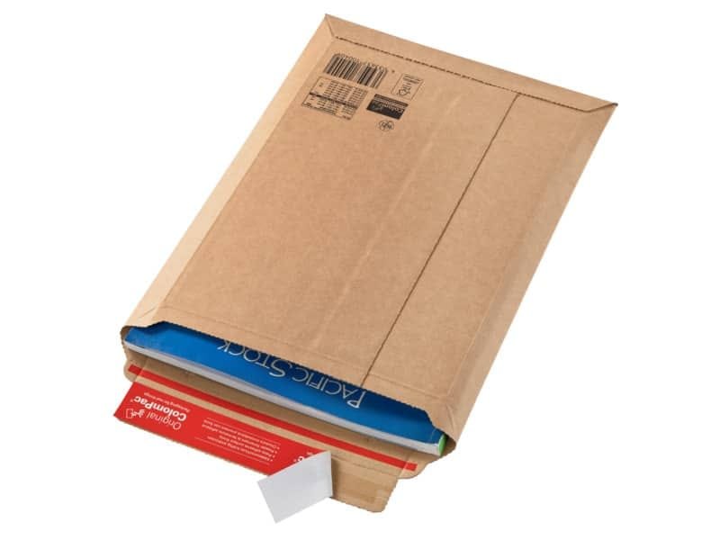Busta rigida per spedizioni ColomPac in cartone ondulato f.to 30,3×41,3 cm avana CP010.07