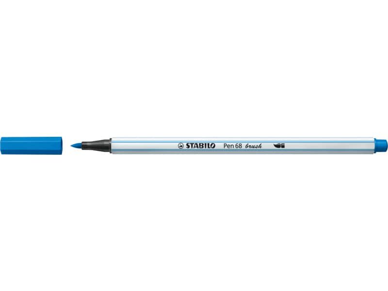 Pennarello Stabilo Pen 68 brush – punta a pennello – M 1 mm blu scuro 568/41
