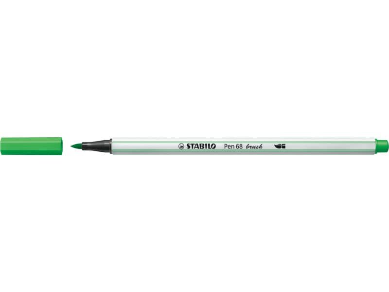 Pennarello Stabilo Pen 68 brush – punta a pennello – M 1 mm verde chiaro 568/33
