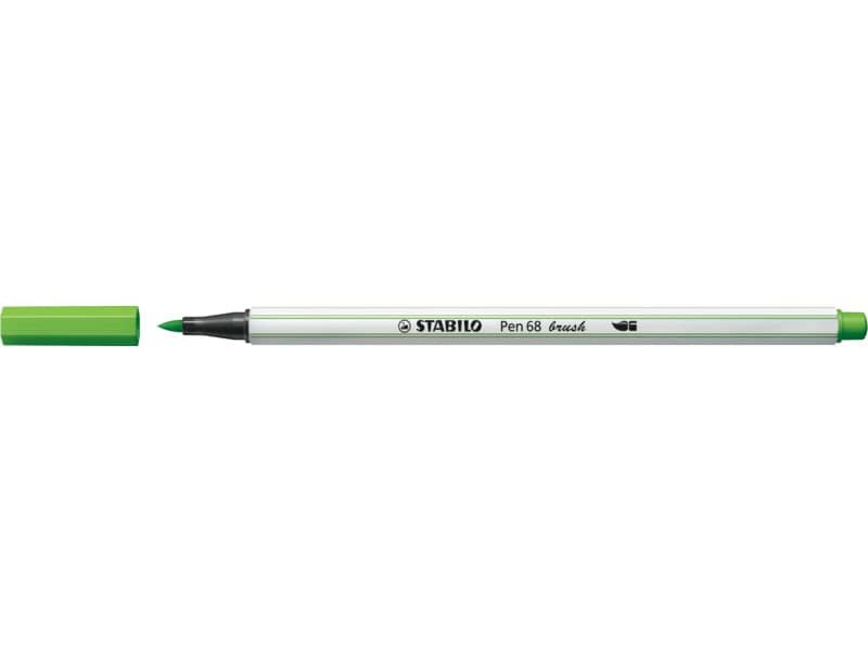Pennarello Stabilo Pen 68 brush – punta a pennello – M 1 mm verde foglia 568/43