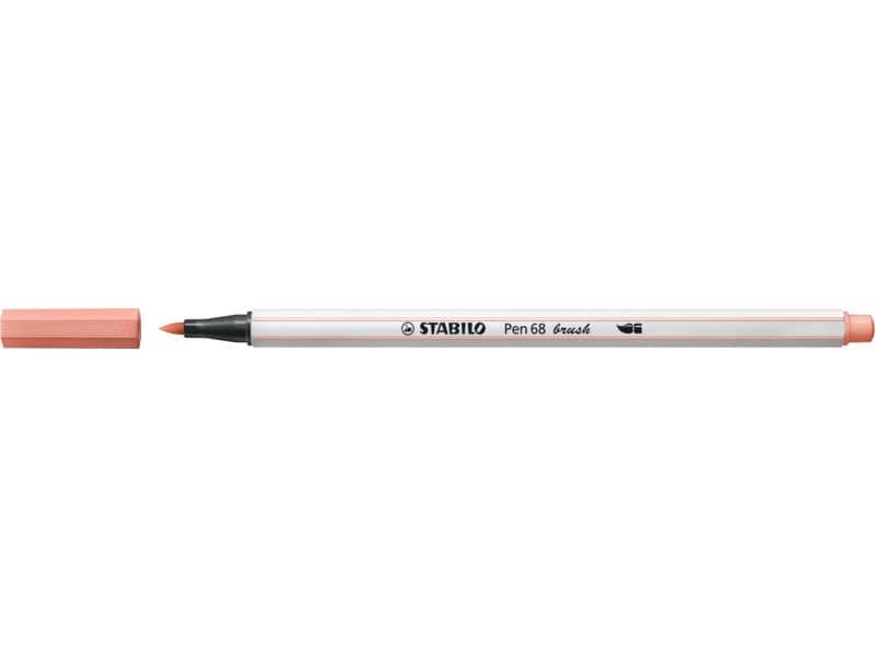 Pennarello Stabilo Pen 68 brush – punta a pennello – M 1 mm rosa chiaro 568/26