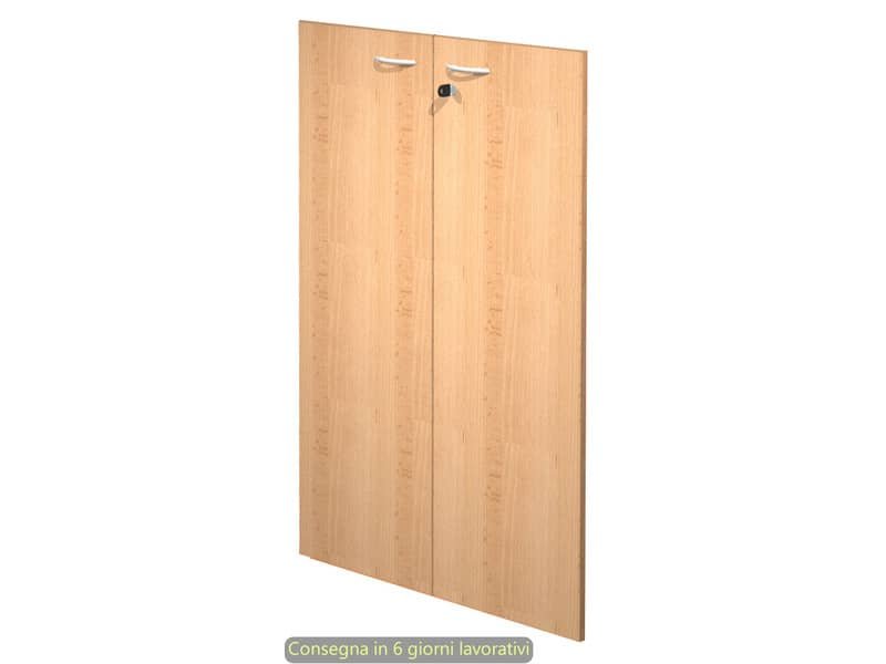 Ante con serratura faggio 80×115 cm in melaminico per mobile medio linea Presto Artexport – 60069M/6