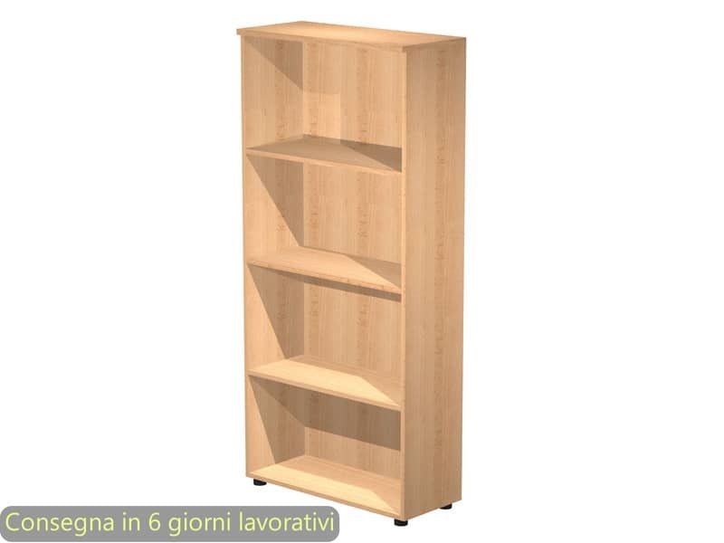 Mobile a giorno alto faggio 80x35xH.180 cm con 3 ripiani regolabili linea Presto Artexport –