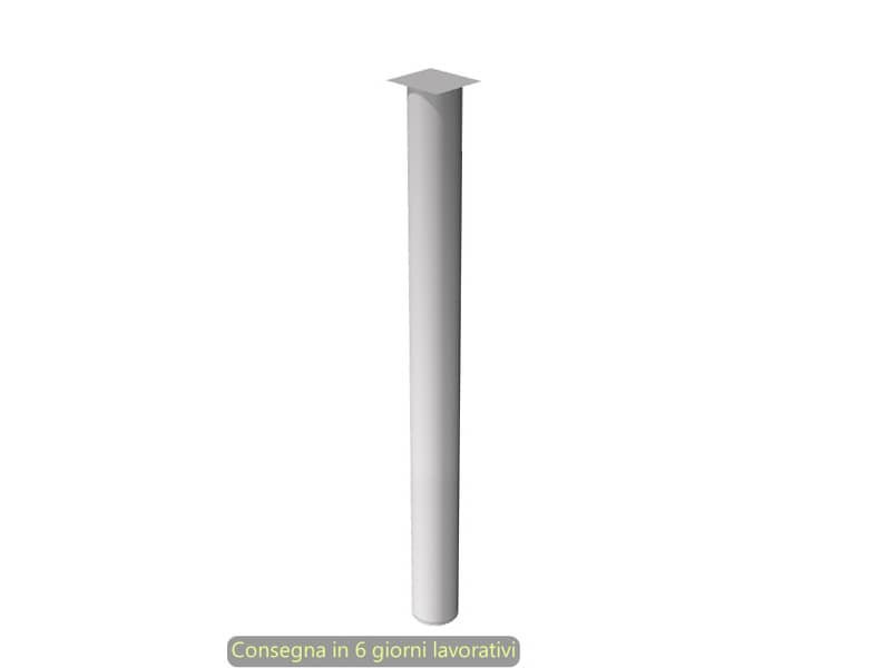 Supporto metallico per raccordo angolare scrivania Artexport Presto  6 cm – H. 69,5 cm – grigio alluminio – 60011-AA
