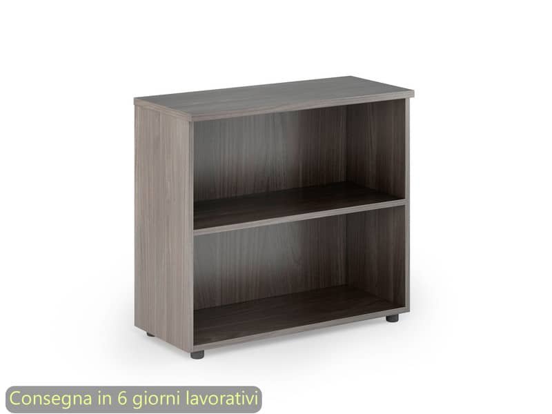 Mobile a giorno basso frassino toscano 80x35xH.72 cm con 1 ripiano regolabile linea Presto Artexport – 030/F