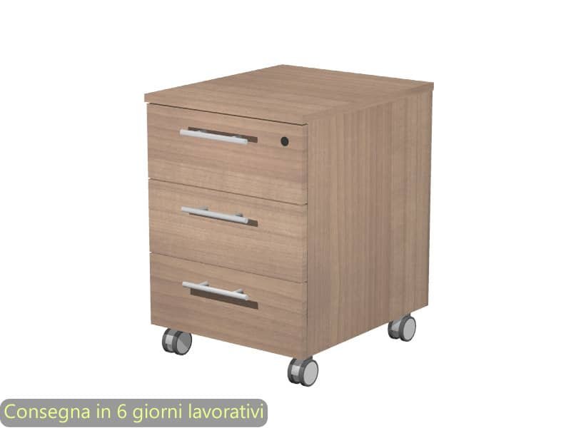 Cassettiera 3 cassetti ciliegio arabis 41,8x52xH.61,5 cm fornita montata linea Presto Artexport – 90019/K