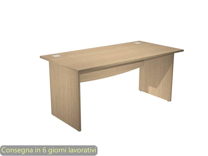 Scrivania piano rovere 120x80xH.73 cm gamba a pannello in melaminico linea Flex Artexport – JPB120/C
