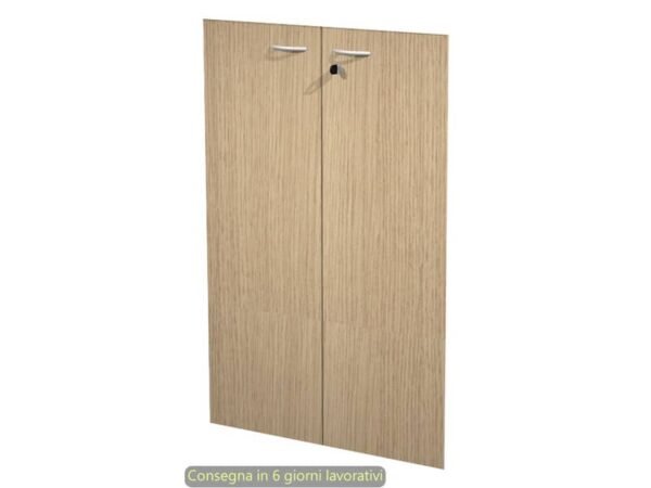 Ante con serratura rovere 80x115 cm in melaminico per mobile medio linea Presto Artexport - 60069/M/C