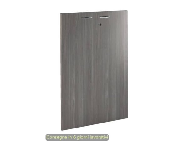 Ante con serratura frassino toscano 80x115 cm in melaminico per mobile medio linea Presto Artexport - 60069M/F