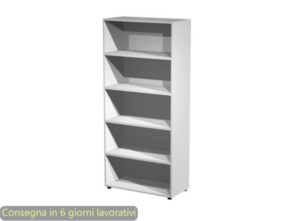 Mobile a giorno alto grigio 90x44xH.200 cm 4 ripiani inseribili - linea armadi componibili 2898 Artexport - AR/ST/9