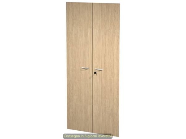 Ante con serratura rovere 80x175 cm in melaminico per mobile alto linea Presto Artexport - 60075M/C