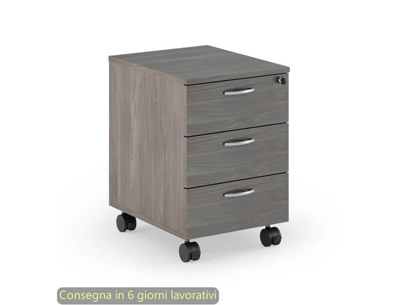 EC – Cassettiera a tre cassetti montata frassino toscano 41,8x52xH.59,5 cm linea Presto Artexport – 60019/F