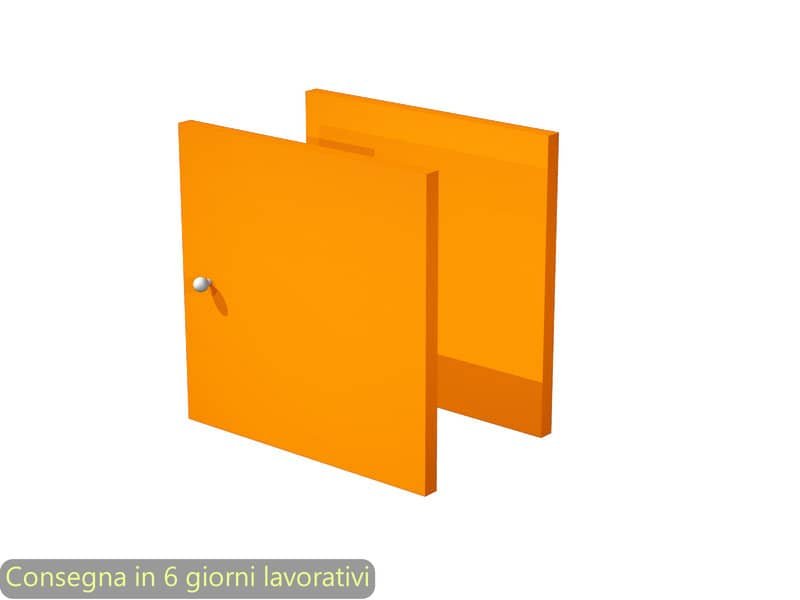 Coppia di antine arancio per libreria componibile Maxicolor Artexport – 32,2×32,2 cm – 2A MaxC/O