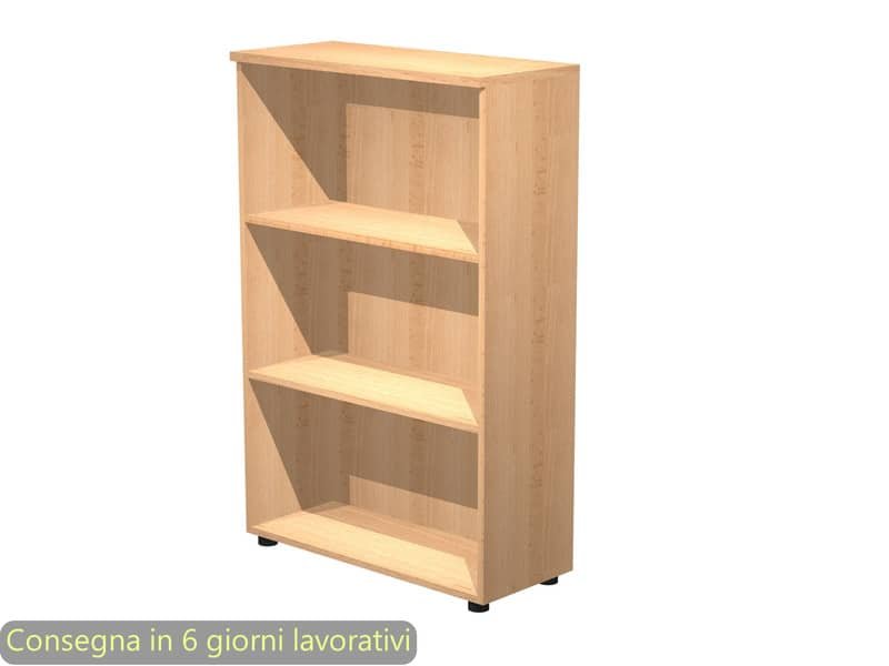 Mobile a giorno medio faggio 80x35xH.120 cm con 2 ripiani regolabili linea Presto Artexport – 035/6