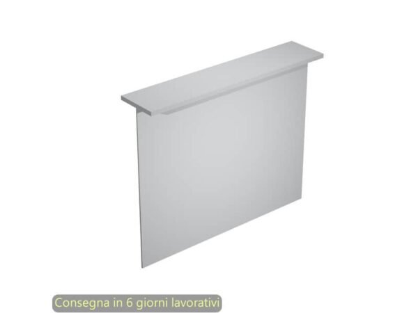 Sopralzo reception lineare grigio 140x30xH.115 cm per scrivania linea Presto Artexport - RB-140/9