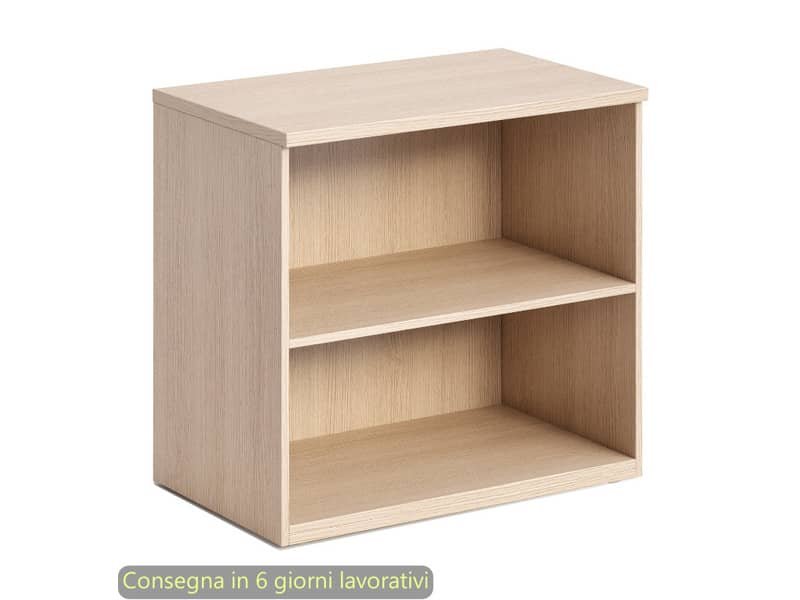 Mobile a giorno basso rovere 80x46xH.73 cm con 1 ripiano linea Bridge/Flex Artexport – BB/C