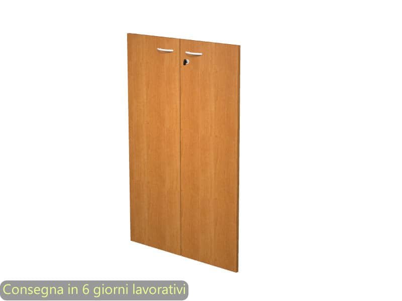 Ante con serratura noce chiaro 80×115 cm in melaminico per mobile medio linea Presto Artexport – 60069M/4