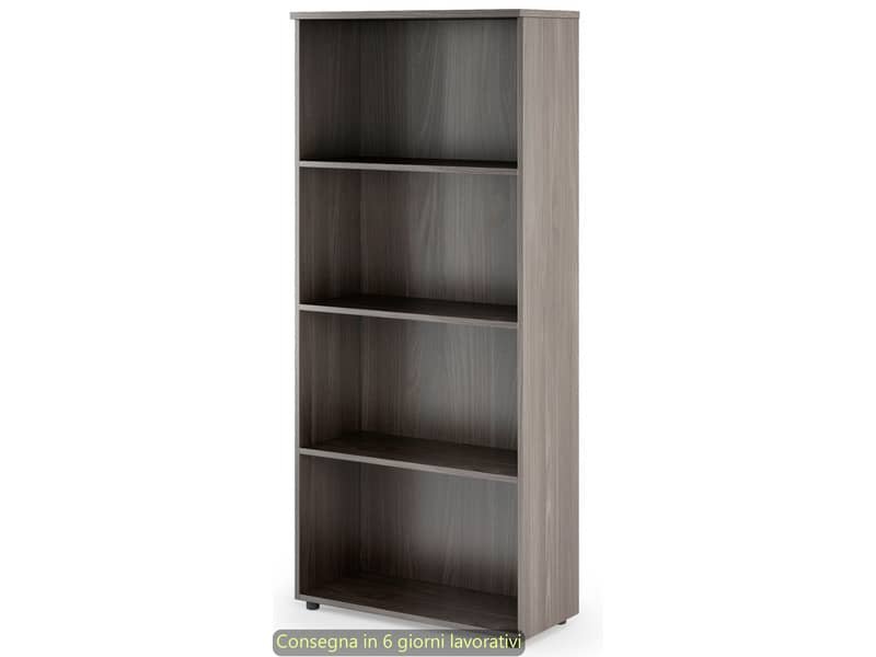 Mobile a giorno alto frassino toscano 80x35xH.180 cm con 3 ripiani regolabili linea Presto Artexport – 038-39/F