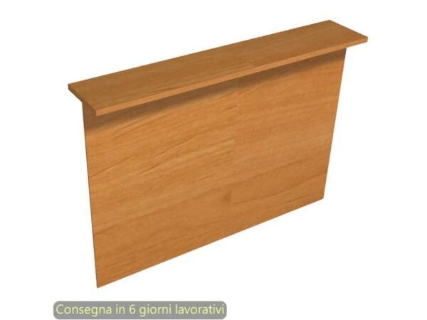 Sopralzo reception lineare noce chiaro 160x30xH.115 cm per scrivania linea Presto Artexport - RB-160/4