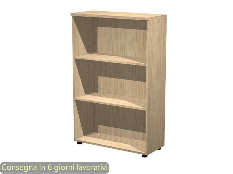 Mobile a giorno medio rovere 80x35xH.120 cm con 2 ripiani regolabili linea Presto Artexport – 035/C