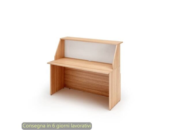 Bancone reception ciliegio arabis 140x76xH.117 cm in melaminico linea Musa Artexport - 2824-B14/K3