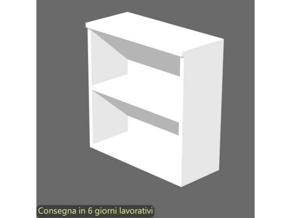 Mobile a giorno basso bianco 80x35xH.72 cm con 1 ripiano regolabile linea Presto Artexport - 030/3