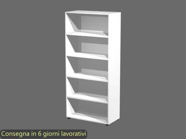 Mobile a giorno alto bianco 90x44xH.200 cm 4 ripiani inseribili - linea armadi componibili 2898 Artexport - AR/ST/3
