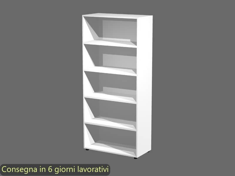Mobile a giorno alto bianco 90x44xH.200 cm 4 ripiani inseribili – linea armadi componibili 2898 Artexport – AR/ST/3