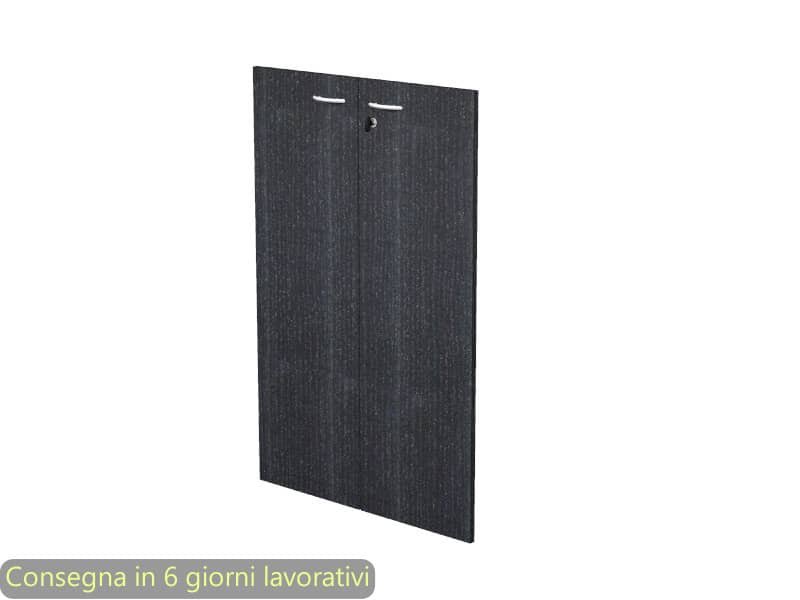 Ante con serratura nero venato frassino 80×115 cm in melaminico per mobile medio linea Presto Artexport – 60069M/8