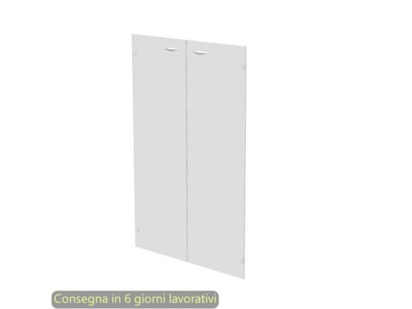 Ante senza serratura in vetro satinato 80x115 cm per mobile medio linea Presto Artexport - 70069/G