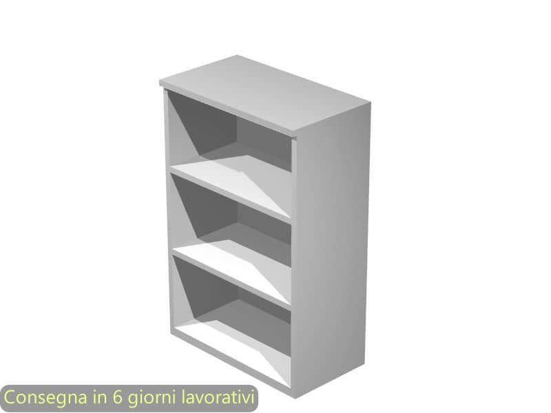 Mobile a giorno medio grigio 80x35xH.120 cm con 2 ripiani regolabili linea Presto Artexport – 035/9