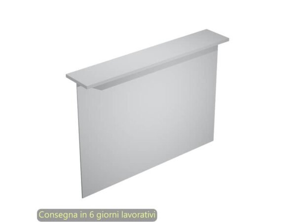 Sopralzo reception lineare grigio 160x30xH.115 cm per scrivania linea Presto Artexport - RB-160/9