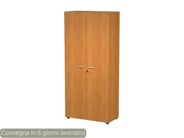 Armadio alto con ante battenti noce 90x45,8xH.200 cm con serratura linea componibili 2898 Artexport - AR/ST+AA/4