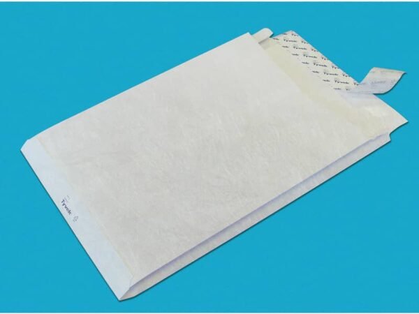 Buste a sacco con strip e 3 soffietti Tyvek Postyvek 55 g/mý bianco 30,5x40,6 cm - conf. 100 pezzi - 0759