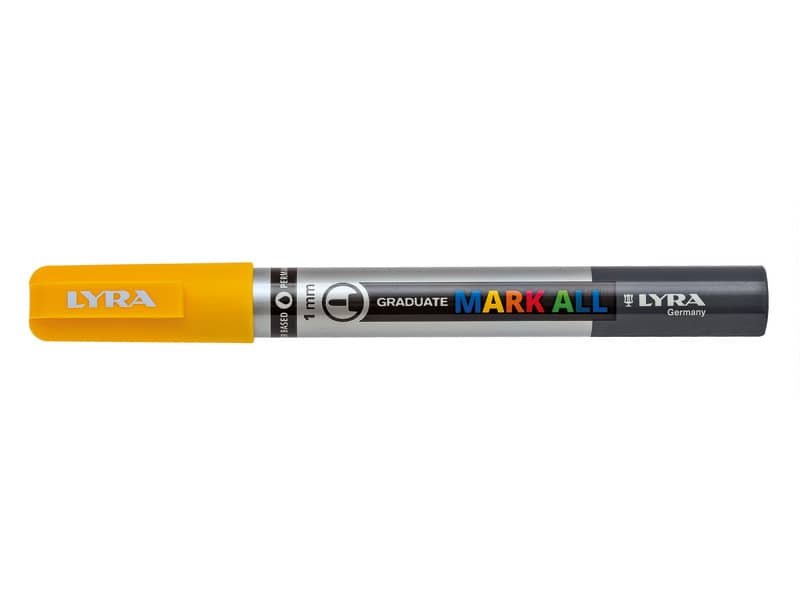 Marcatore a tempera LYRA Graduate Mark All punta tonda 1 mm giallo L6810007