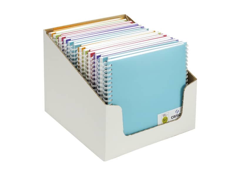Quaderno a spirale Canson 18,5×18,5 cm – 50 ff – assortiti C200003027