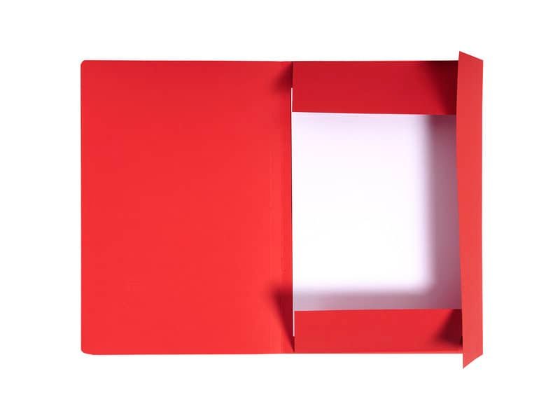 Cartelline a 3 lembi Forever© 24,5×35 cm rosso conf. 50 pezzi – 449003E