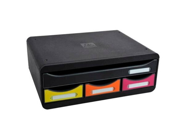 Cassettiera 4 cassetti Toolbox Mini arlecchino 35,5x27xx13,5ÿcm 319798D