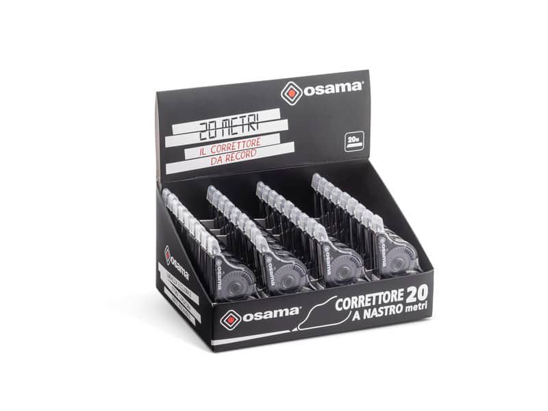 Correttore a nastro 20metri meccanismo trasparente 5 mm x 20 mt – OW 10121