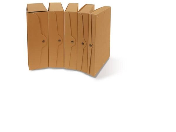 Scatola portaprogetti con bottone in cartone EURO-CART 35x25 cm dorso 12 cm FMCXCPECO12AV